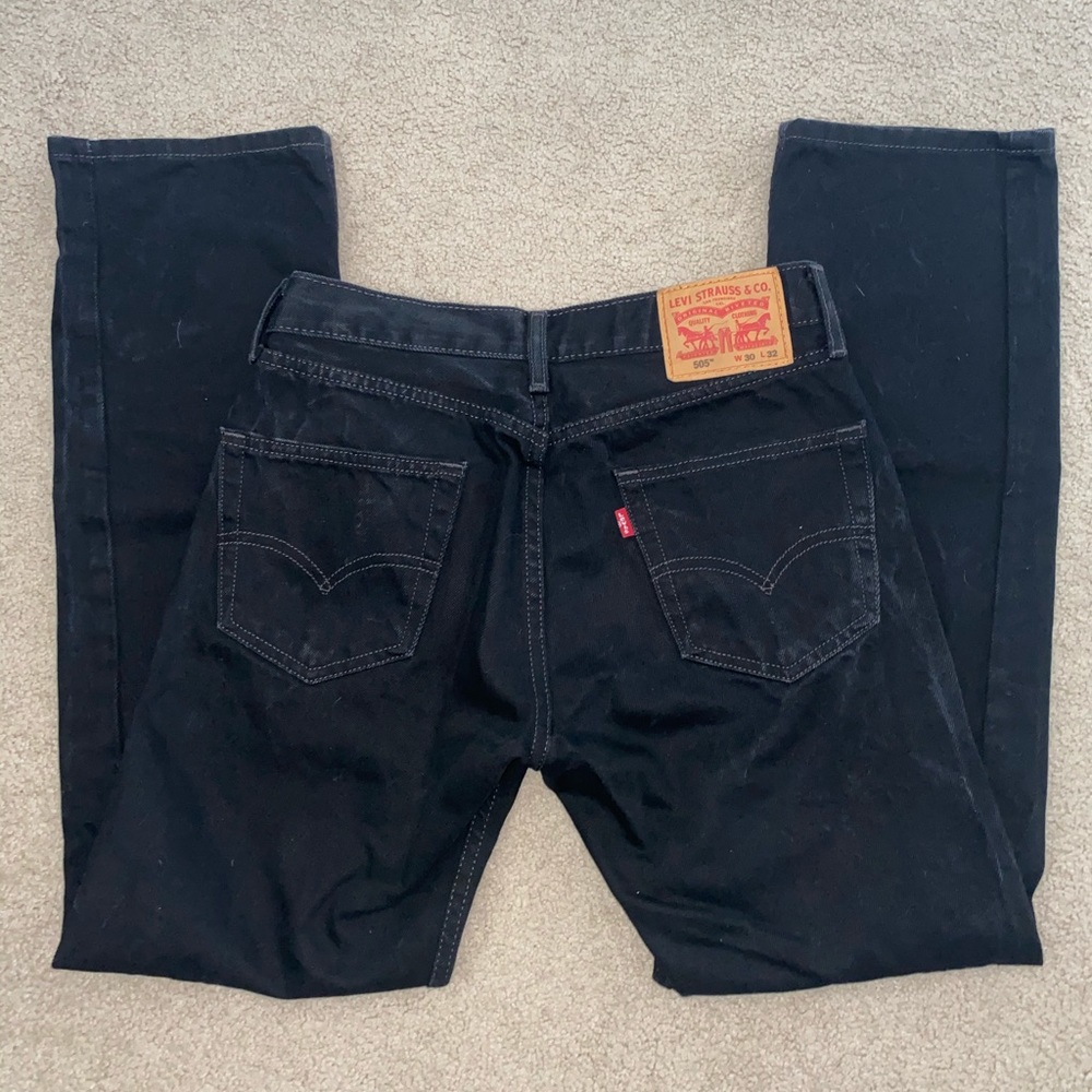 Mens Black 505 Levi’s